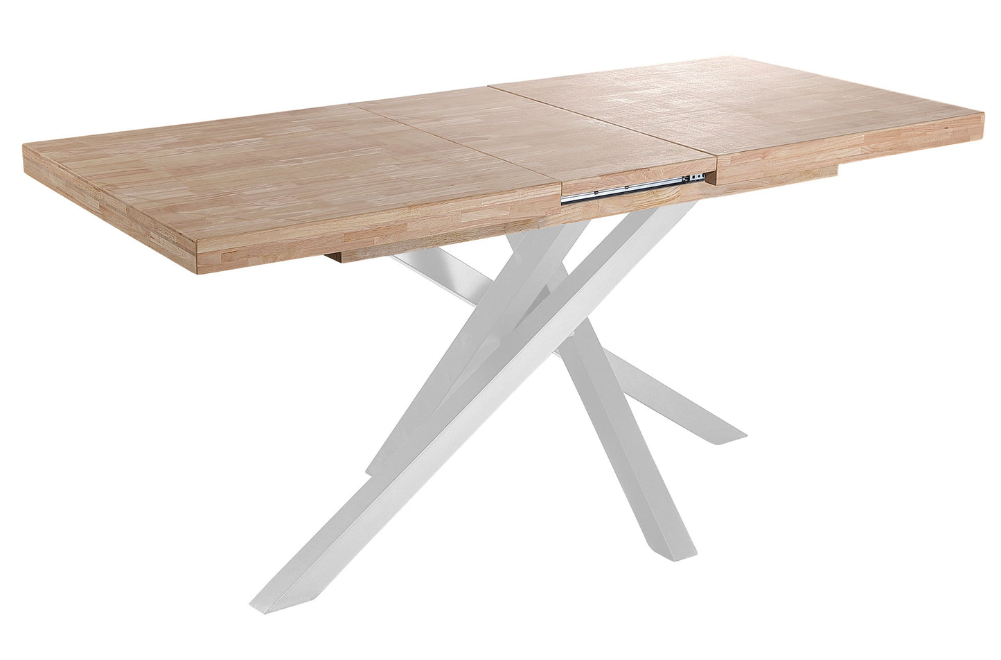 MESA COMEDOR EXTENSIBLE CHICAGO 140/180/220 x 90 CM ROBLE NORDISH / BLANCO