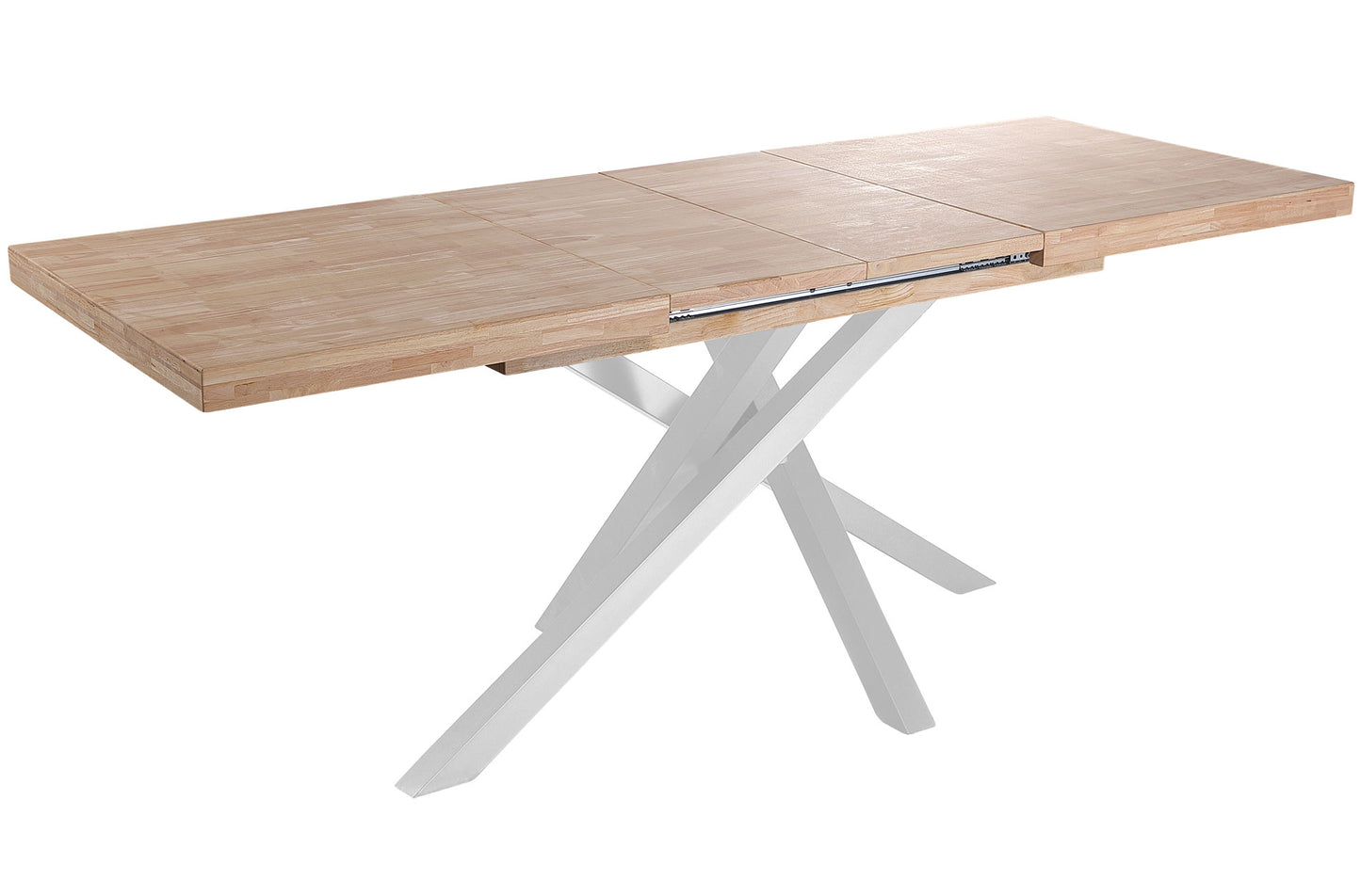 MESA COMEDOR EXTENSIBLE CHICAGO 140/180/220 x 90 CM ROBLE NORDISH / BLANCO