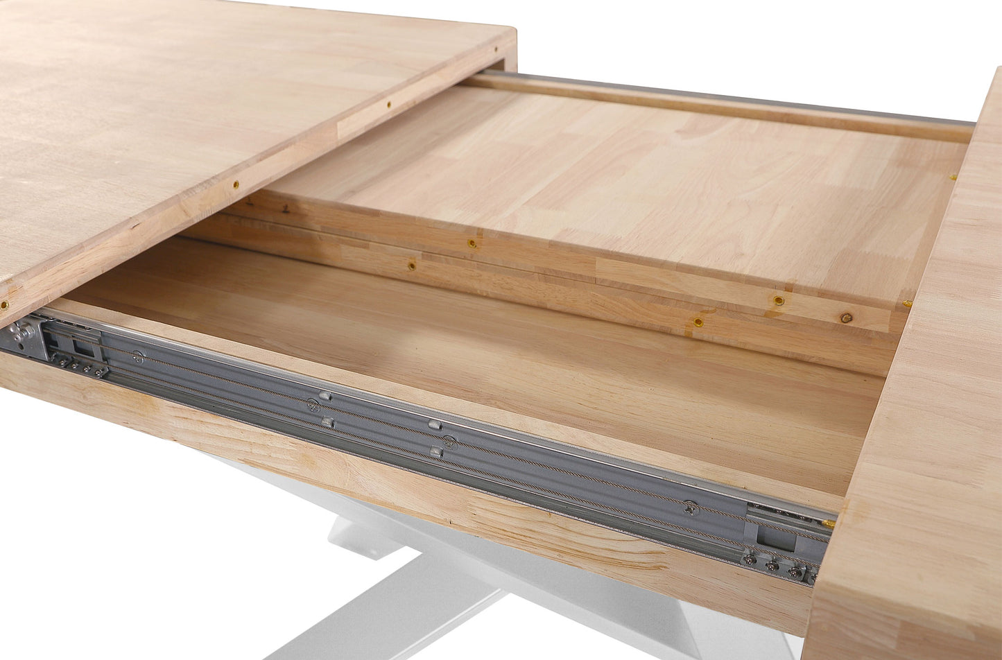 MESA COMEDOR EXTENSIBLE CHICAGO 140/180/220 x 90 CM ROBLE NORDISH / BLANCO