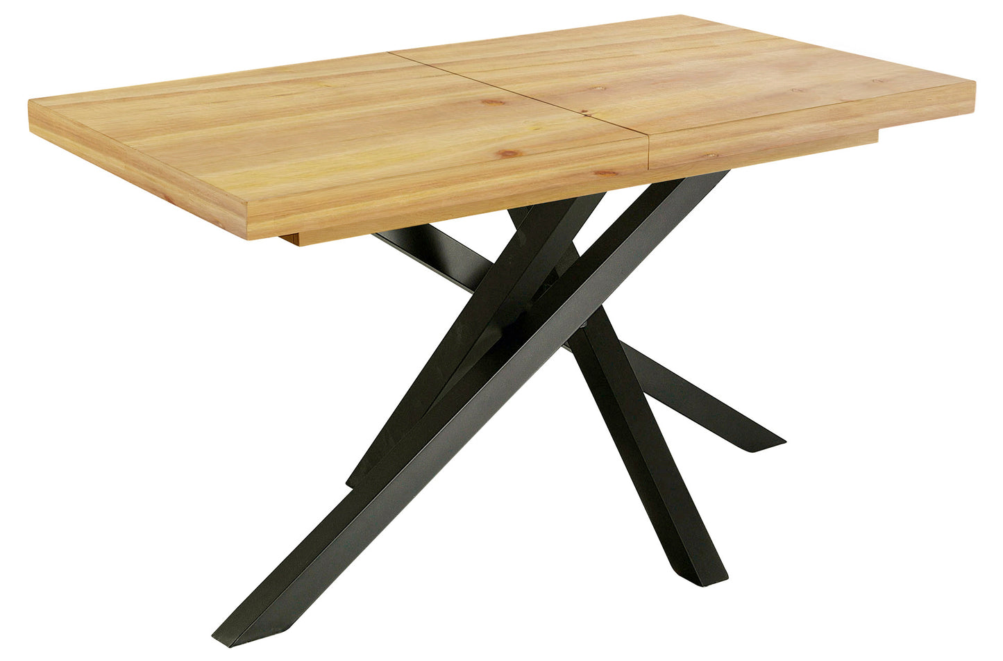 MESA COMEDOR EXTENSIBLE CHICAGO 140/180/220 x 90 CM CEDRO / NEGRO
