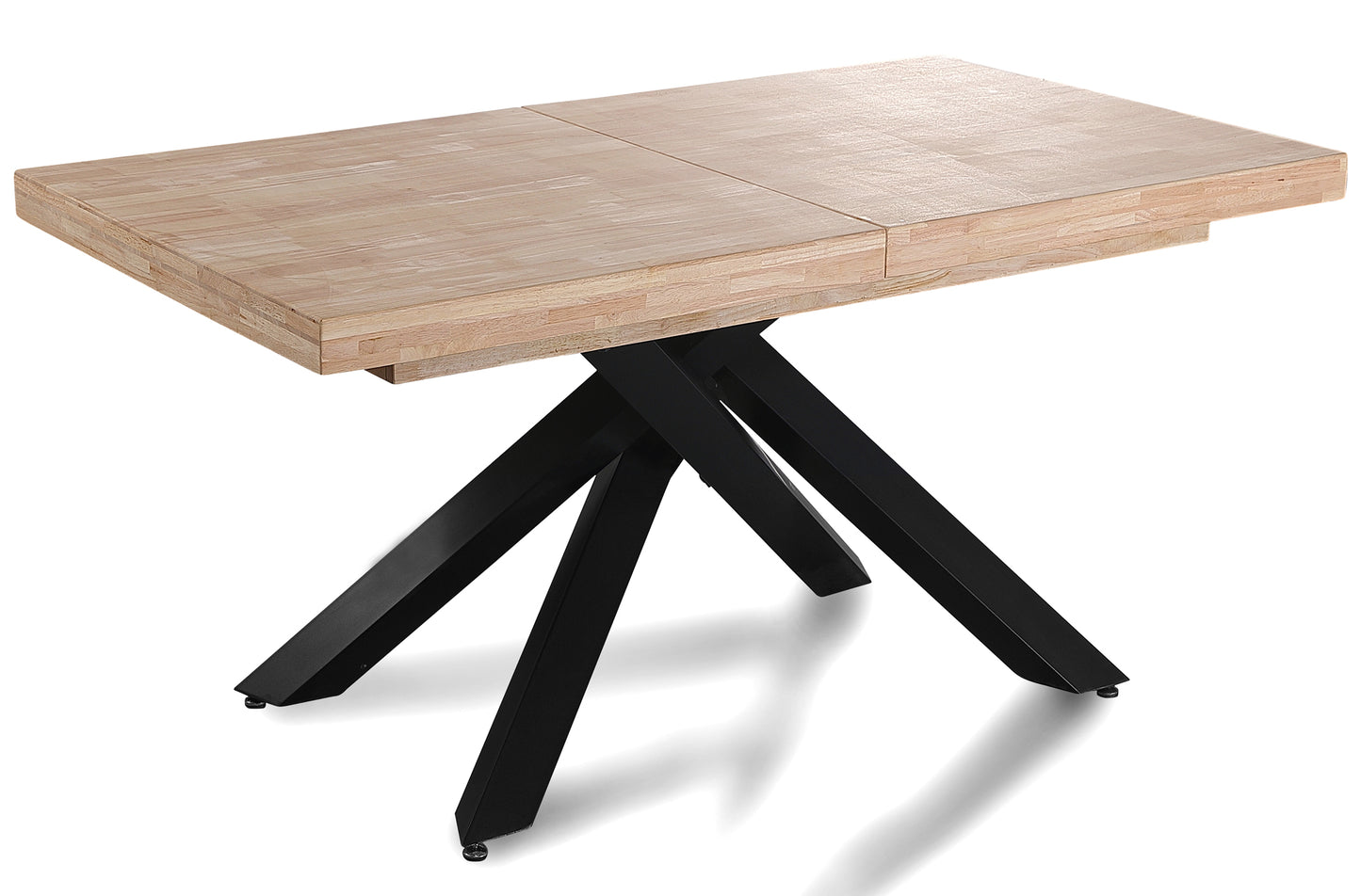 MESA COMEDOR EXTENSIBLE CHICAGO 160/200/240 x 90 CM ROBLE NORDISH / NEGRO