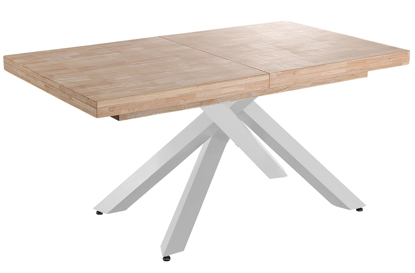 MESA COMEDOR EXTENSIBLE CHICAGO 160/200/240 x 90 CM ROBLE NORDISH / BLANCO
