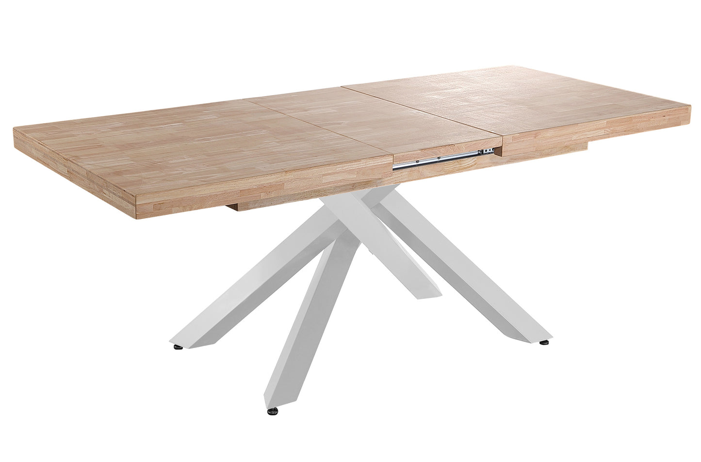 MESA COMEDOR EXTENSIBLE CHICAGO 160/200/240 x 90 CM ROBLE NORDISH / BLANCO
