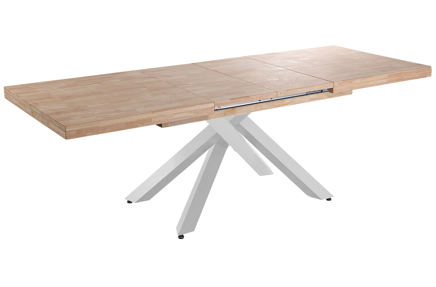 MESA COMEDOR EXTENSIBLE CHICAGO 160/200/240 x 90 CM ROBLE NORDISH / BLANCO