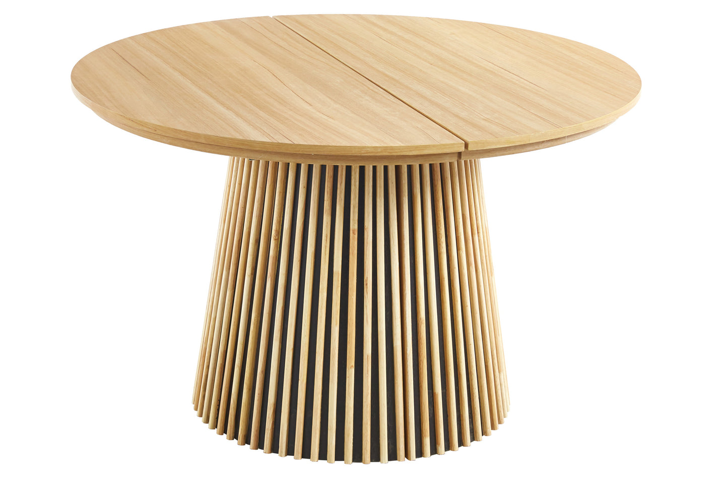 MESA COMEDOR REDONDA EXTENSIBLE RABAT 120/160/200 x 120 CM OAK