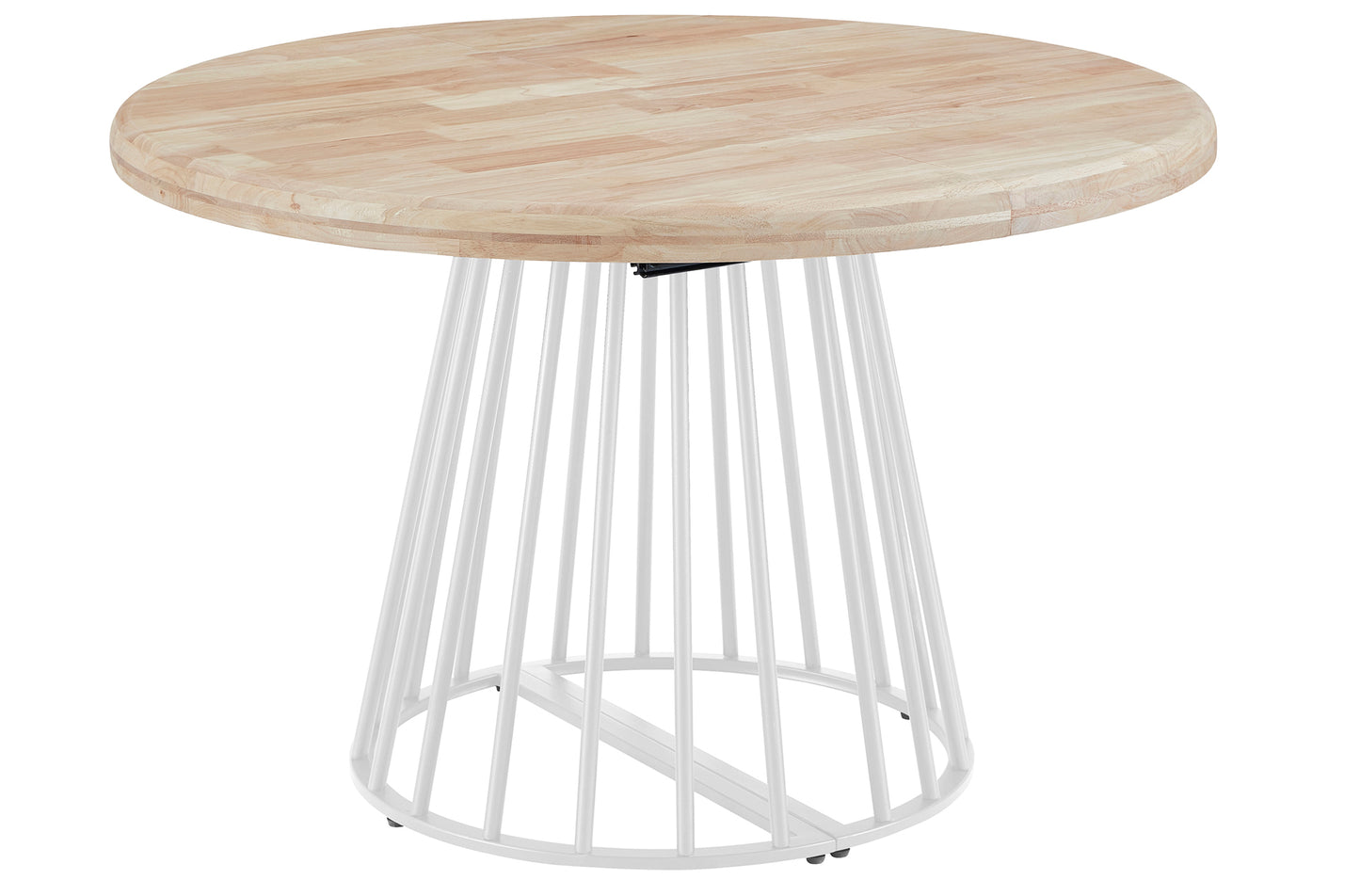 MESA COMEDOR REDONDA EXTENSIBLE 120/160/200 CM PATAGONIA NORDISH / BLANCO