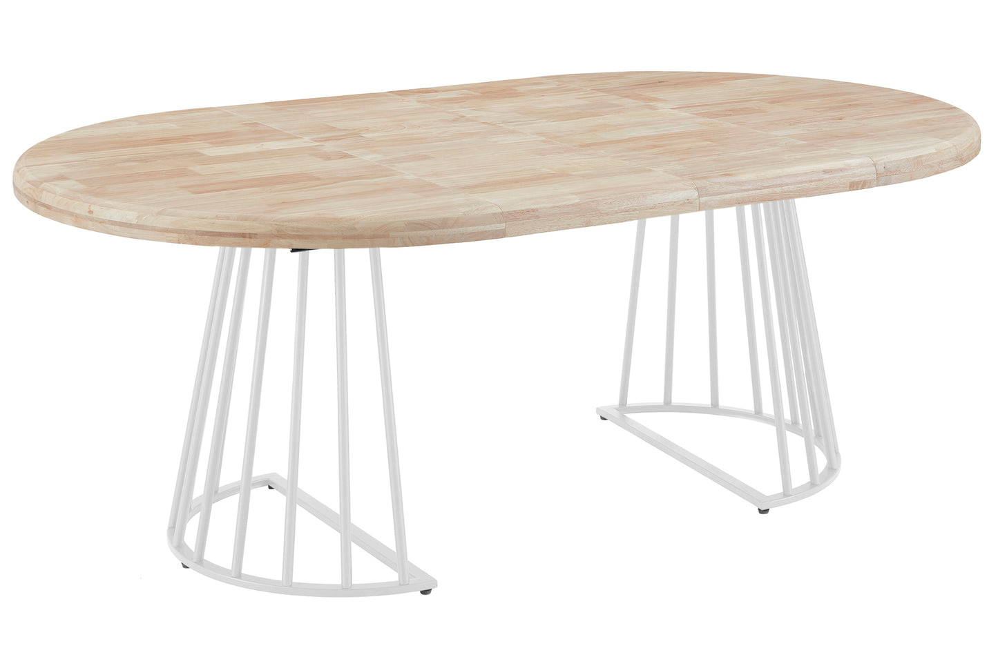 MESA COMEDOR REDONDA EXTENSIBLE 120/160/200 CM PATAGONIA NORDISH / BLANCO