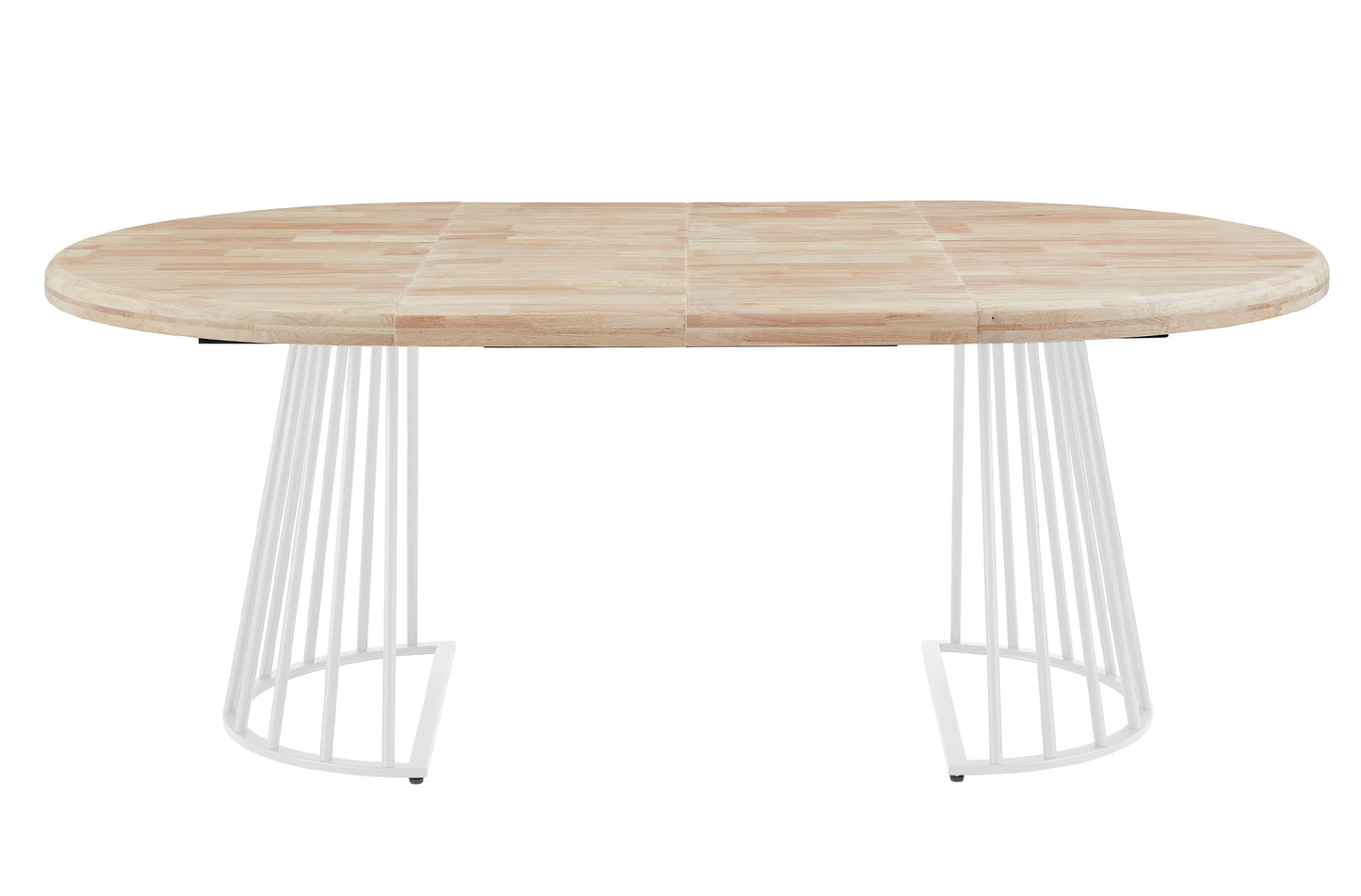 MESA COMEDOR REDONDA EXTENSIBLE 120/160/200 CM PATAGONIA NORDISH / BLANCO