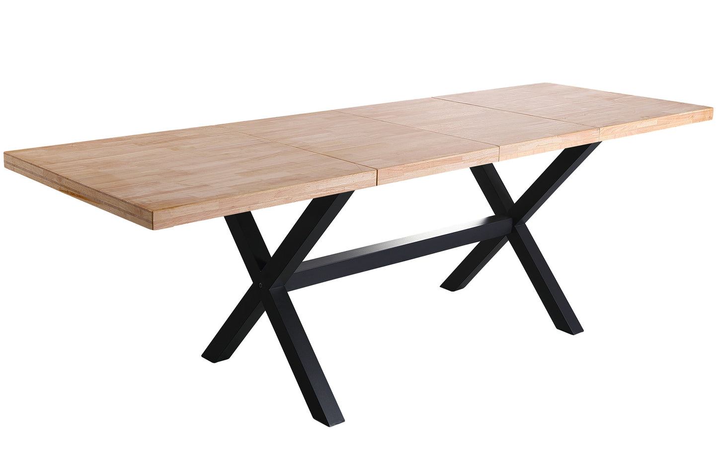 MESA COMEDOR EXTENSIBLE NUEVA YORK 140/180/220 x 90 CM ROBLE NORDISH / NEGRO