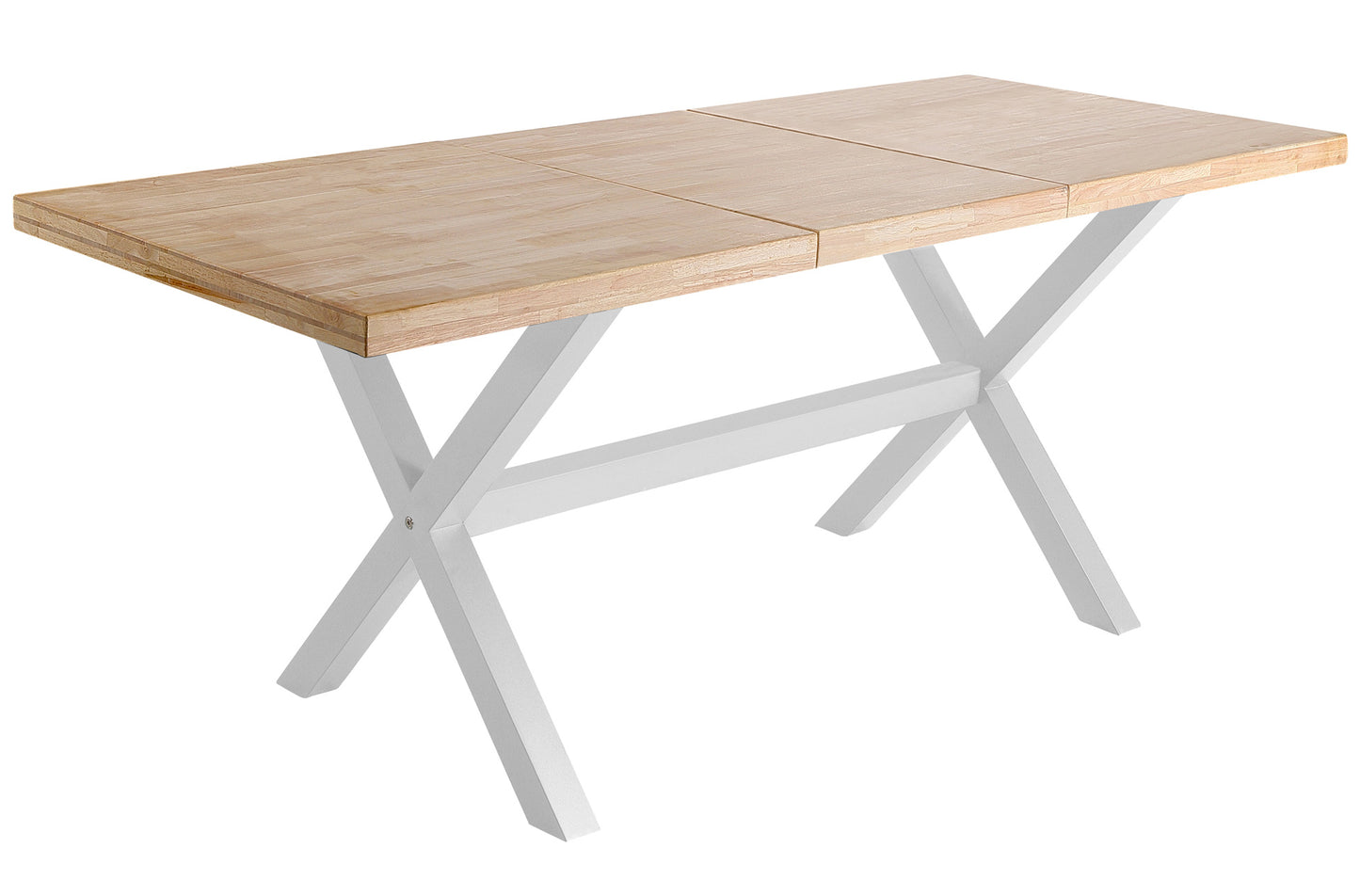 MESA COMEDOR EXTENSIBLE NUEVA YORK 140/180/220 x 90 CM ROBLE NORDISH / BLANCO