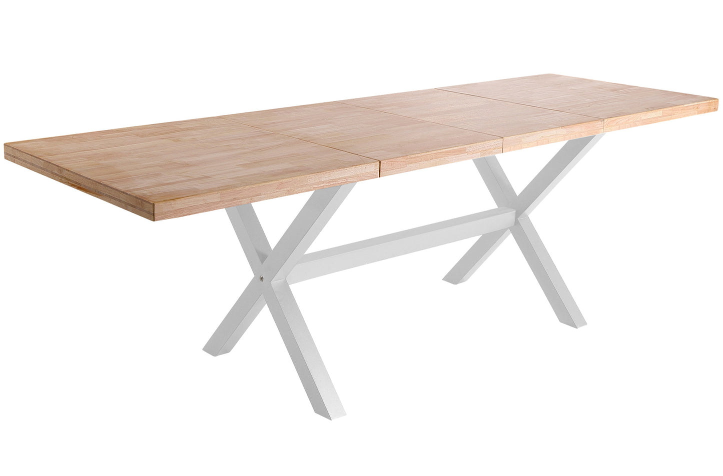 MESA COMEDOR EXTENSIBLE NUEVA YORK 140/180/220 x 90 CM ROBLE NORDISH / BLANCO