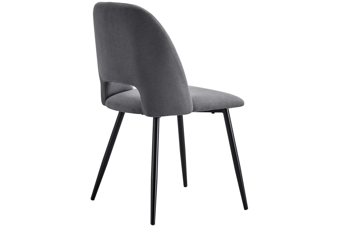 PACK x2 - SILLA COMEDOR HORUS TEJIDO GRIS / NEGRO