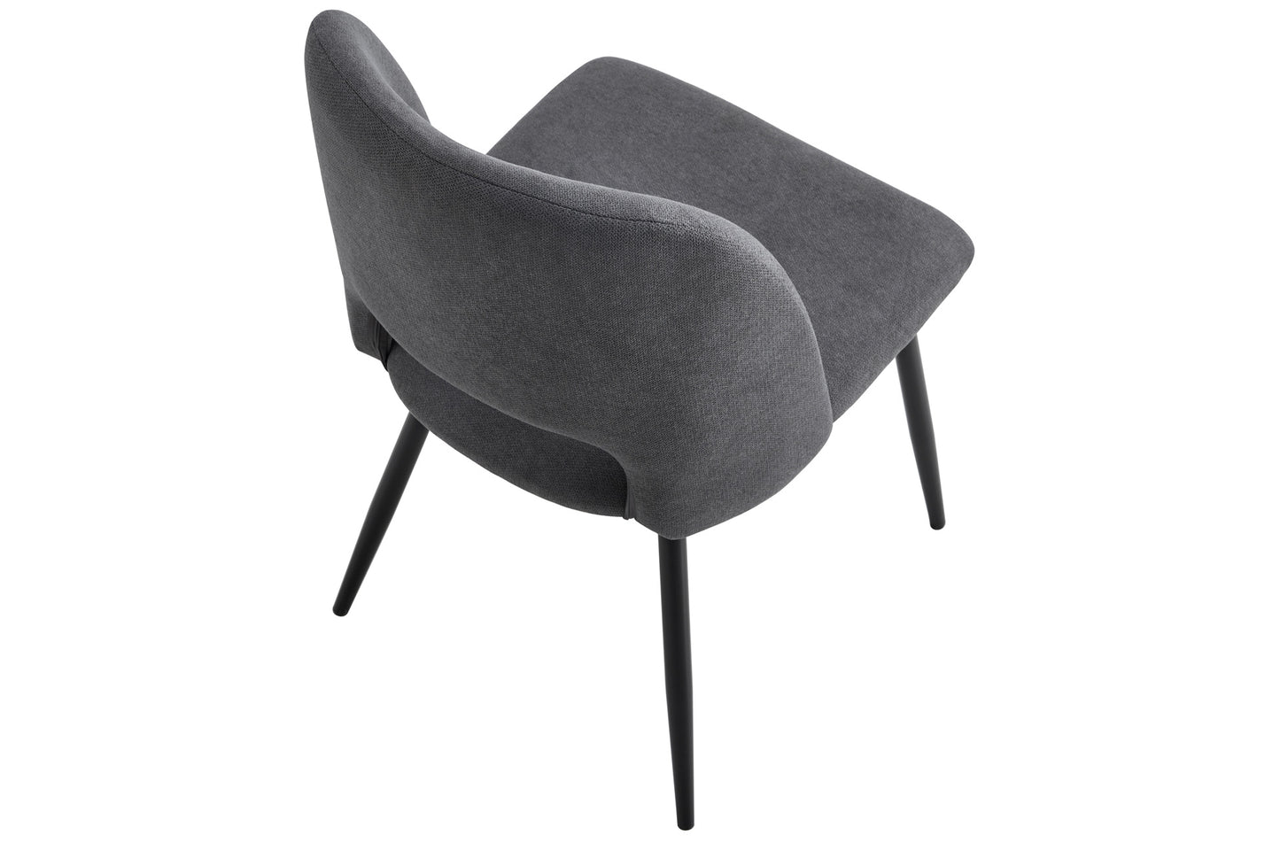 PACK x2 - SILLA COMEDOR HORUS TEJIDO GRIS / NEGRO