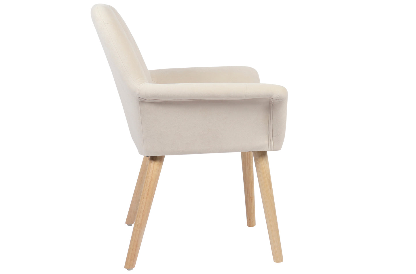 SILLA COMEDOR NATURE MICROFIBRA CREMA (Pack 2 unidades)