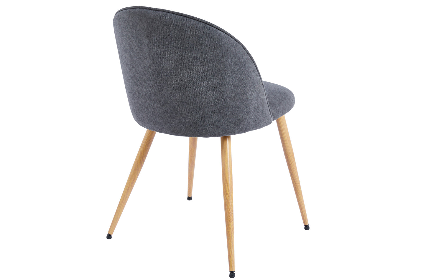 PACK x2 - SILLA COMEDOR HERA TEJIDO GRIS / OAK