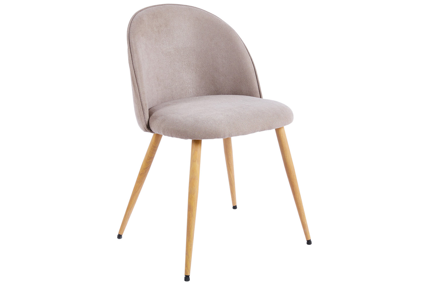 PACK x2 - SILLA COMEDOR HERA TEJIDO BEIGE / OAK