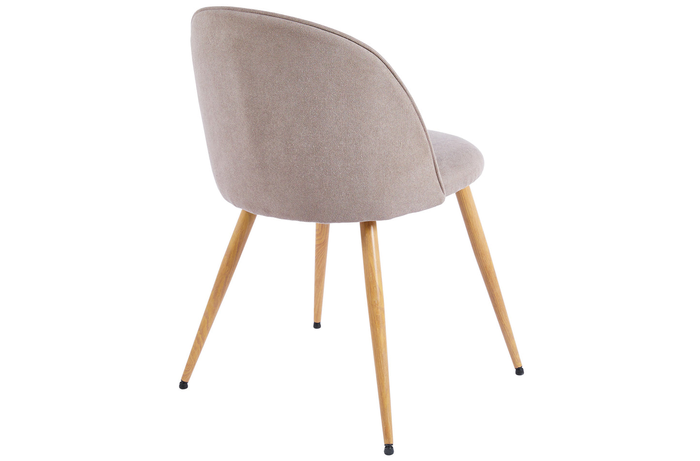 PACK x2 - SILLA COMEDOR HERA TEJIDO BEIGE / OAK