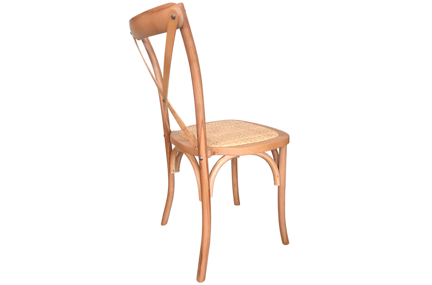 PACK x2 - SILLA COMEDOR MADERA POSEIDON NATURAL CLARO / RATTAN