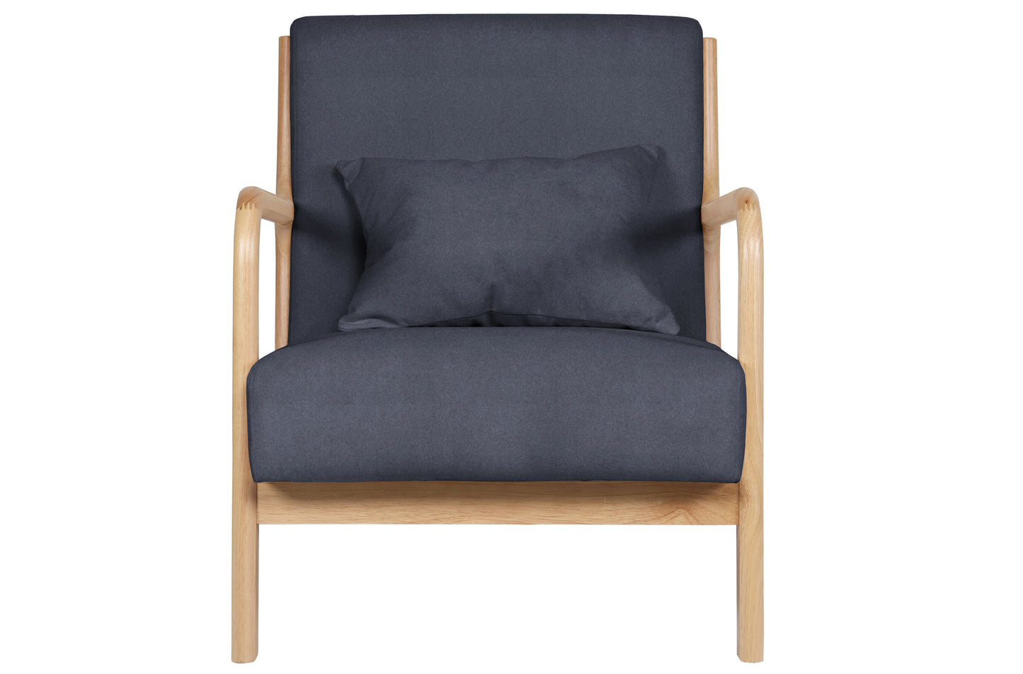 BUTACA ATLAS TEJIDO GRIS / MADERA