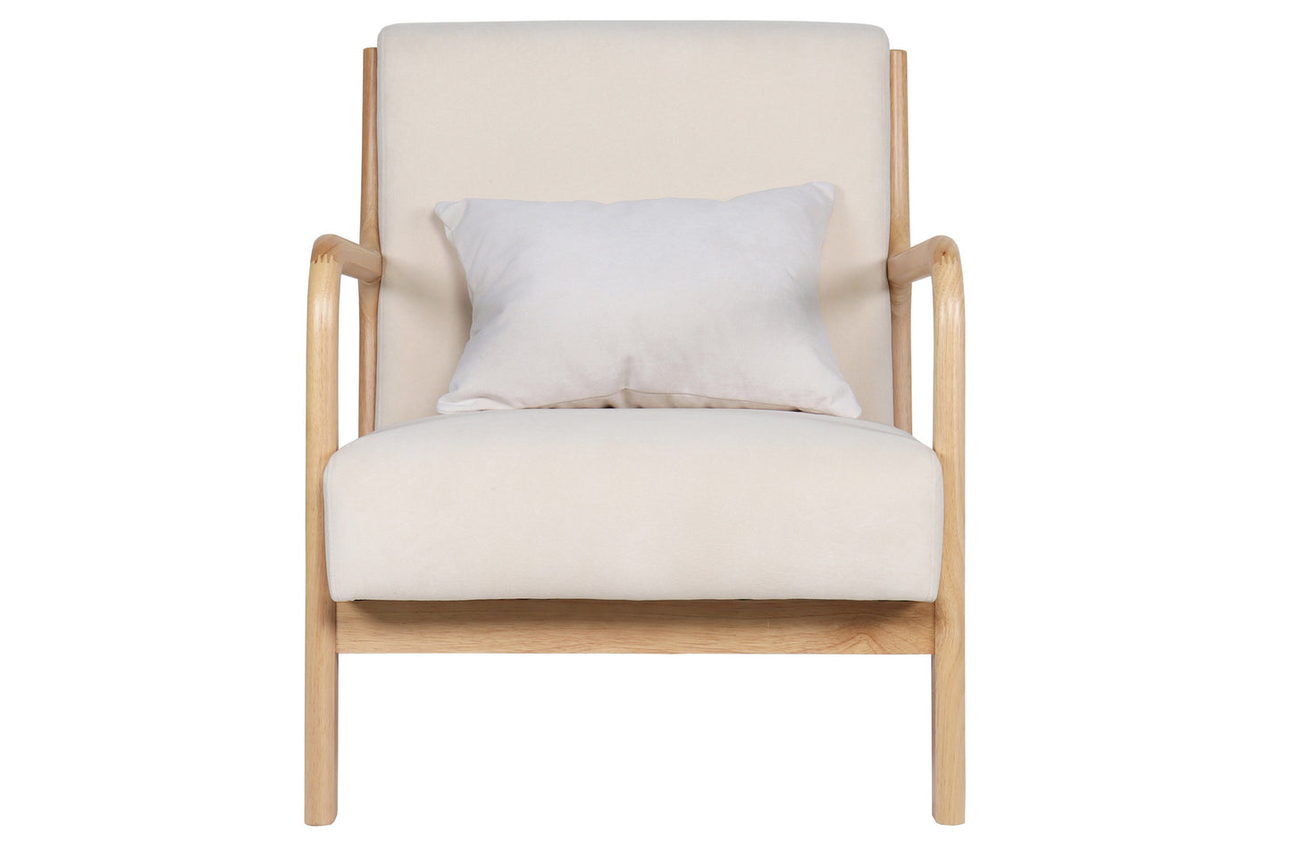 BUTACA ATLAS MICROFIBRA BEIGE / MADERA