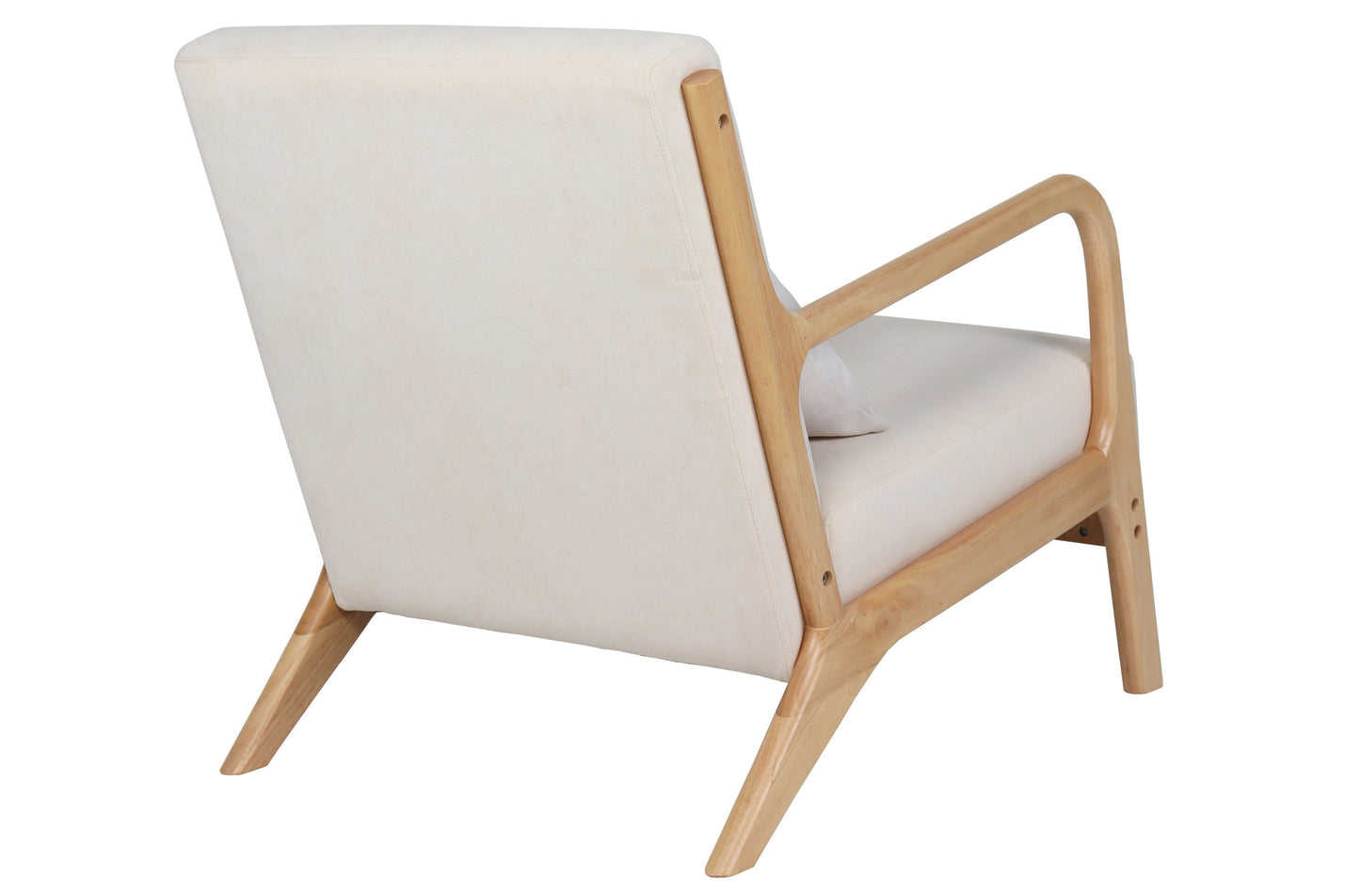 BUTACA ATLAS MICROFIBRA BEIGE / MADERA