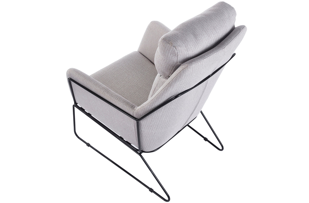 Butaca tapizada Sintra tejido beige