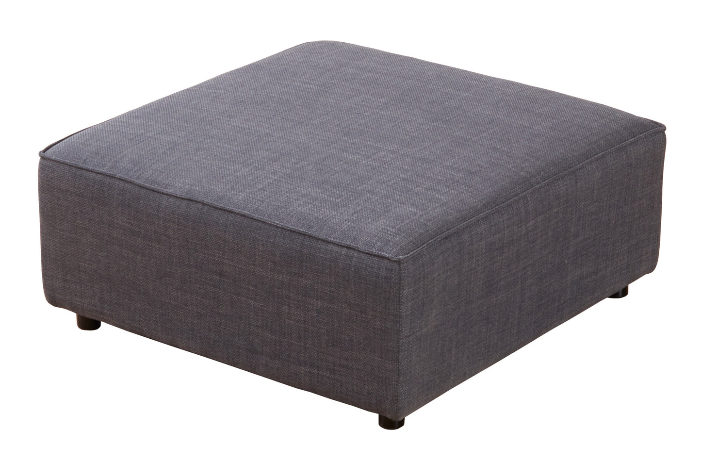 PUFF 90 X 90 CM SOFÁ MODULAR BARDOT TEJIDO GRIS