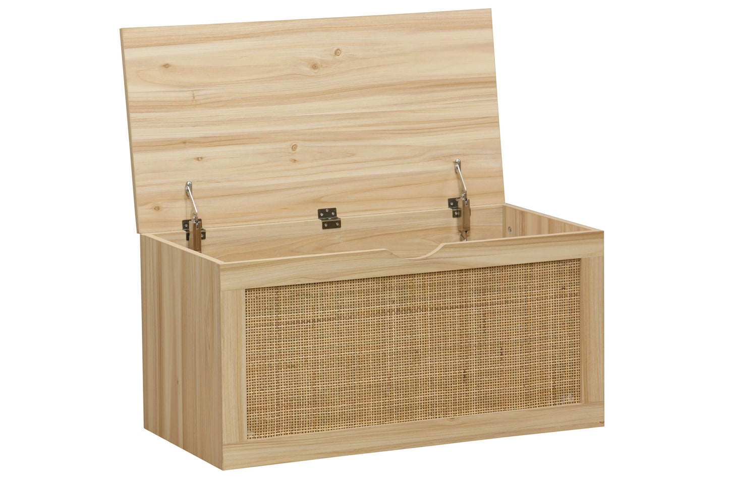 BAUL DECOR 80 x 40 CM PINO / RATTAN
