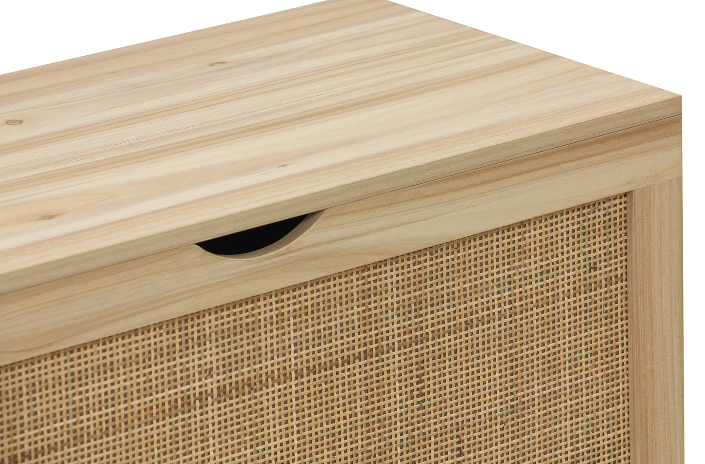 BAUL DECOR 80 x 40 CM PINO / RATTAN