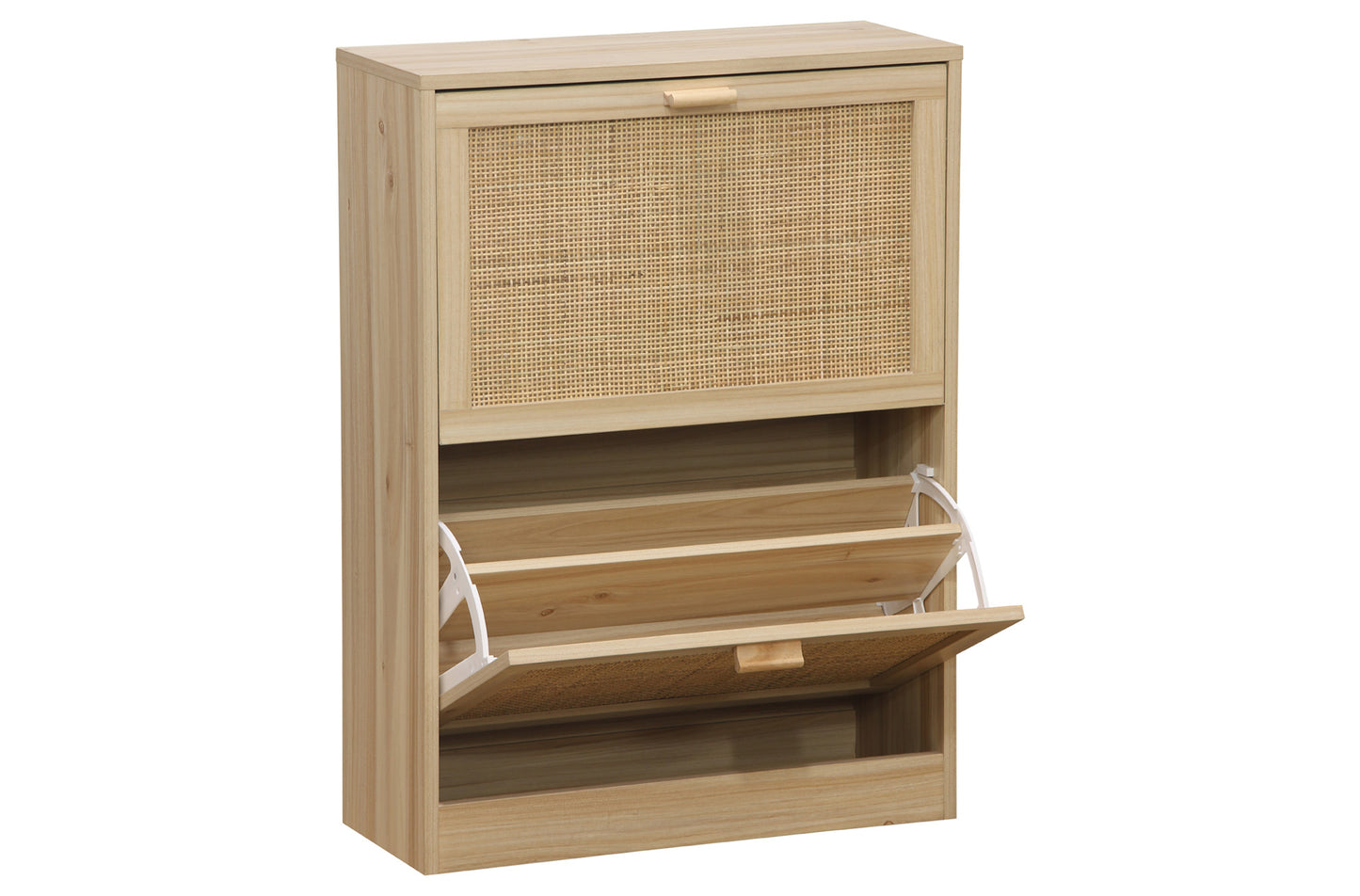 ZAPATERO DECOR 60 x 24 CM PINO / RATTAN