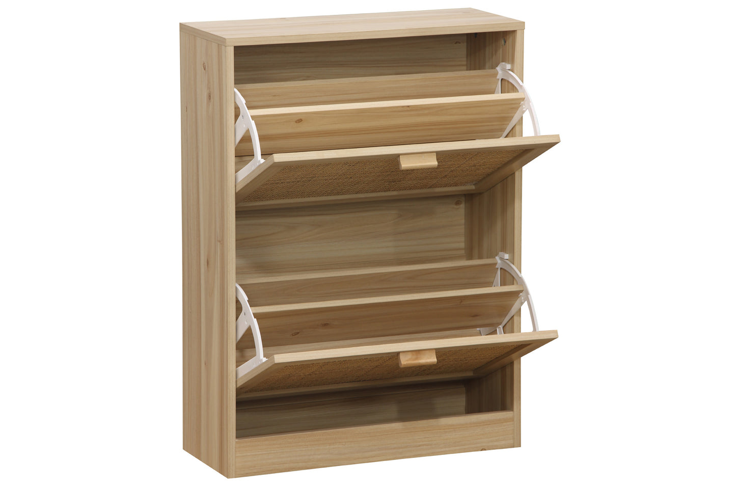 ZAPATERO DECOR 60 x 24 CM PINO / RATTAN