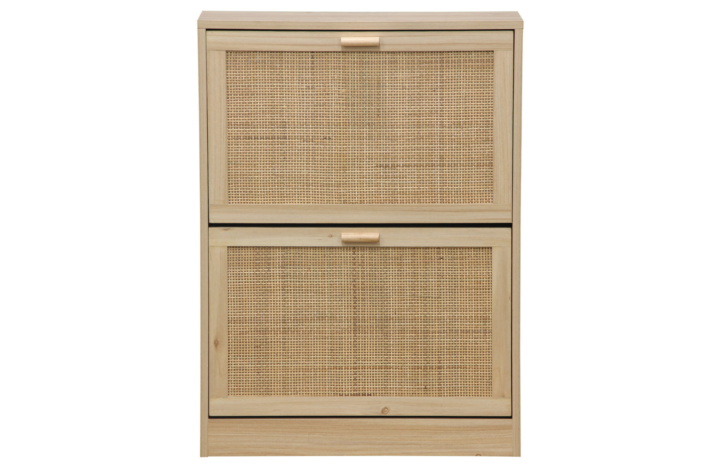 ZAPATERO DECOR 60 x 24 CM PINO / RATTAN