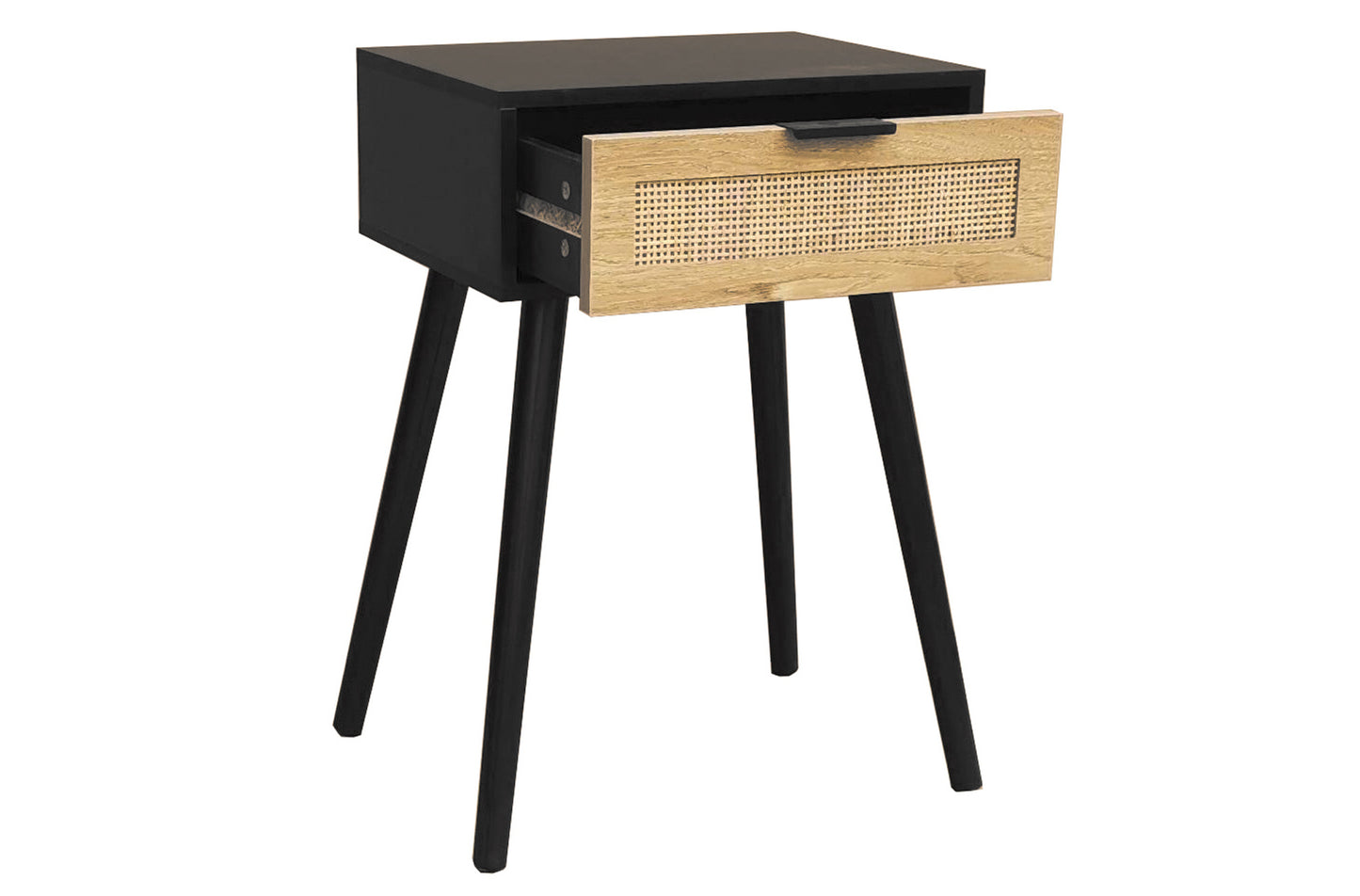 MESILLA DE NOCHE 40 x 30 CM 1 CHATEAU NEGRO / RATTAN