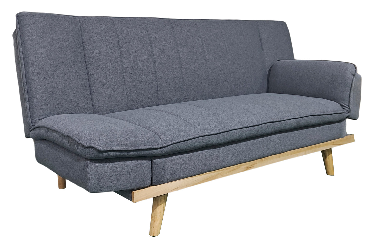 PACK x4 - SILLA COMEDOR HERMES TEJIDO GRIS / OAK