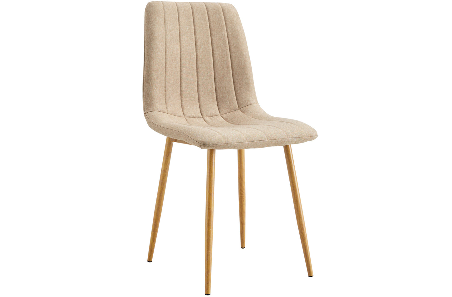 PACK x4 - SILLA COMEDOR BALDER TEJIDO BEIGE / OAK