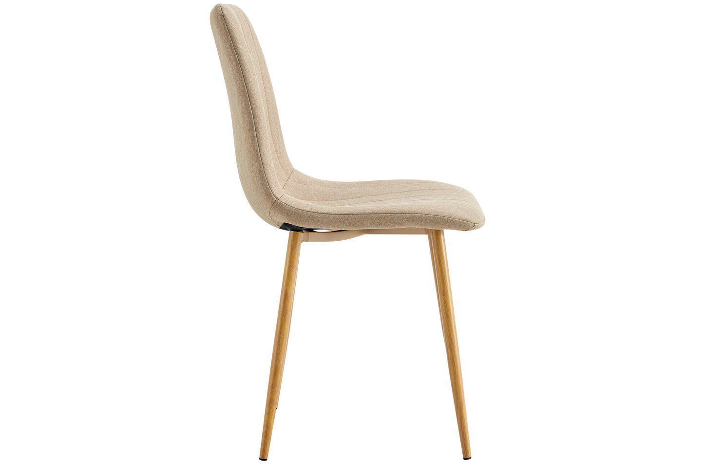 PACK x4 - SILLA COMEDOR BALDER TEJIDO BEIGE / OAK