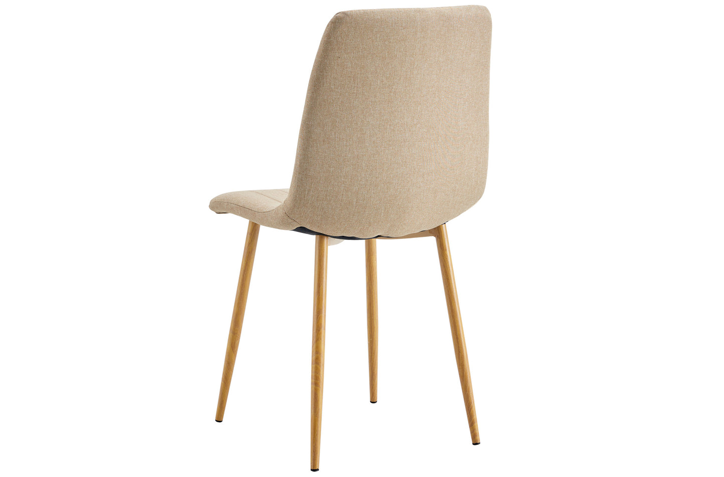 PACK x4 - SILLA COMEDOR BALDER TEJIDO BEIGE / OAK