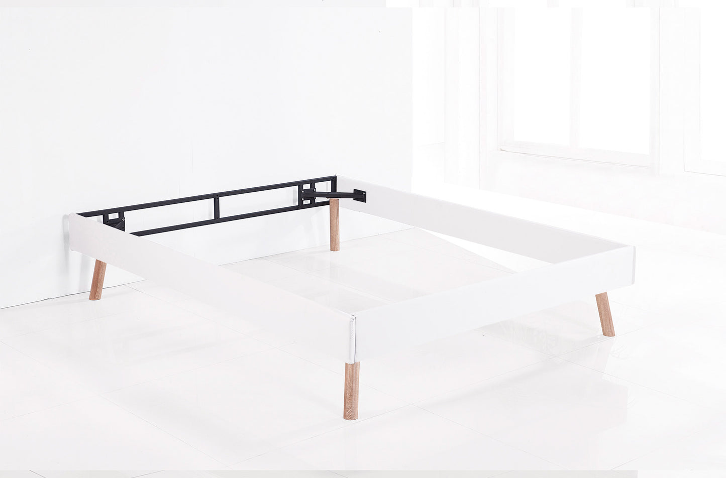 ARO TAPIZADO PARA CAMA IMPERIAL 160 SÍMIL PIEL BLANCO