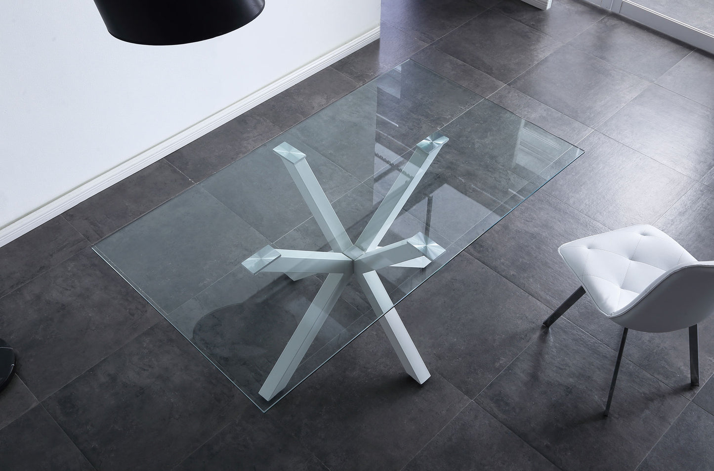 MESA COMEDOR FIJA WASHINGTON 160 x 90 CM BLANCO