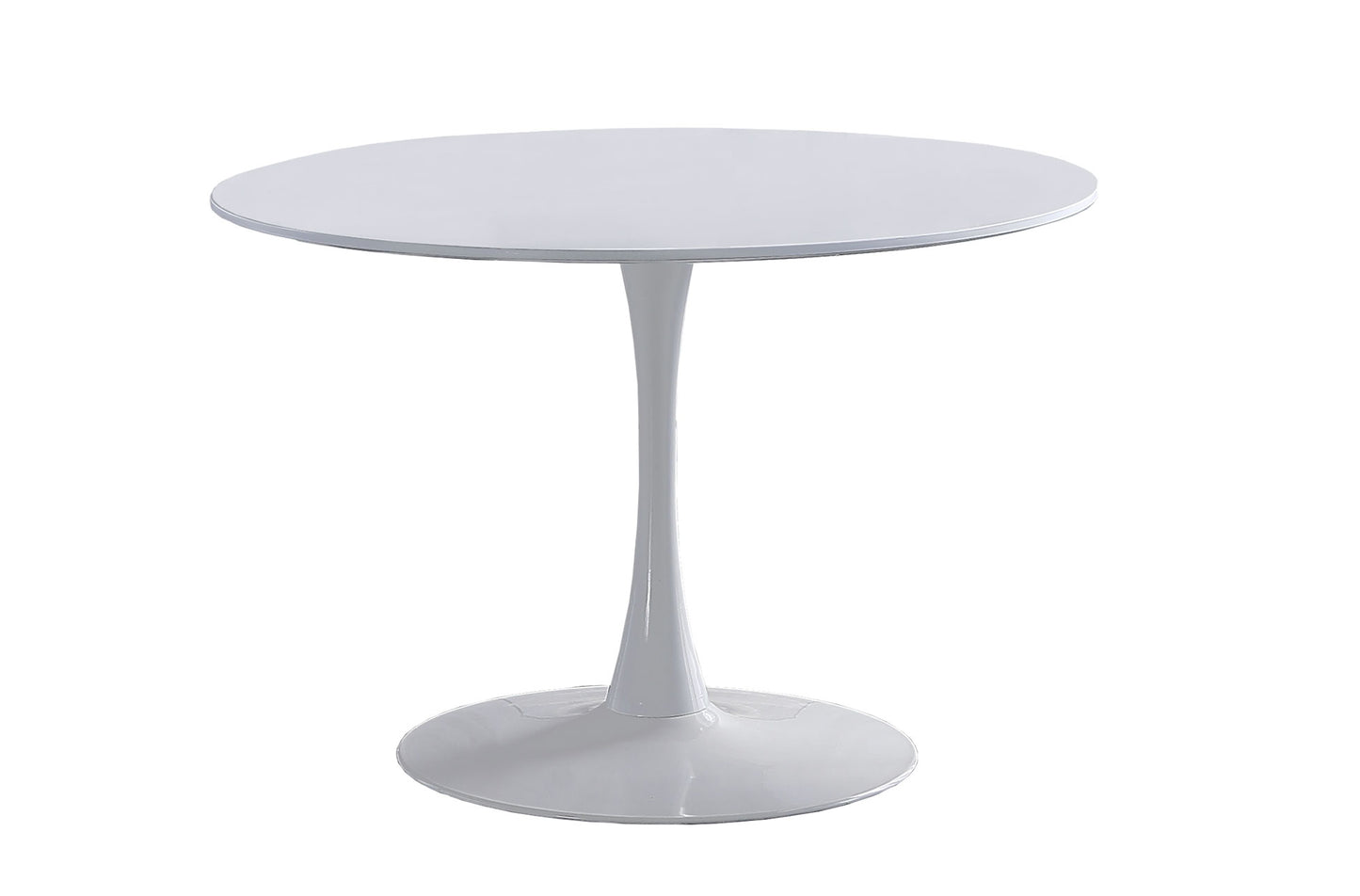 MESA COMEDOR REDONDA MELBORNE 110 CM BLANCO