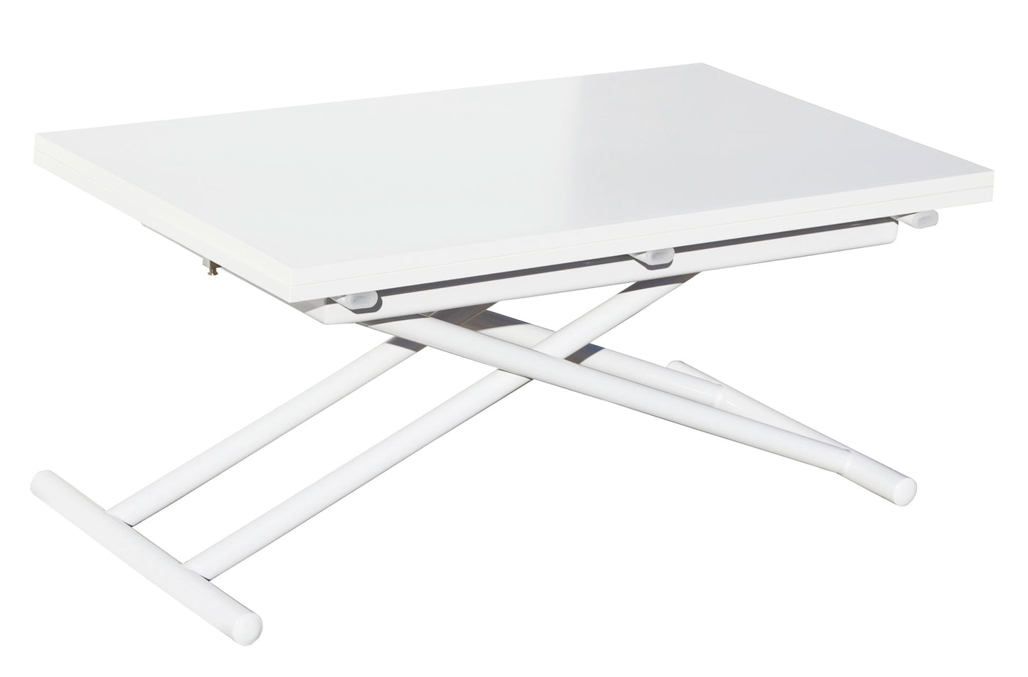 MESA CENTRO ELEVABLE Y EXTENSIBLE ARCO IRIS BLANCO 100 x 50 CM