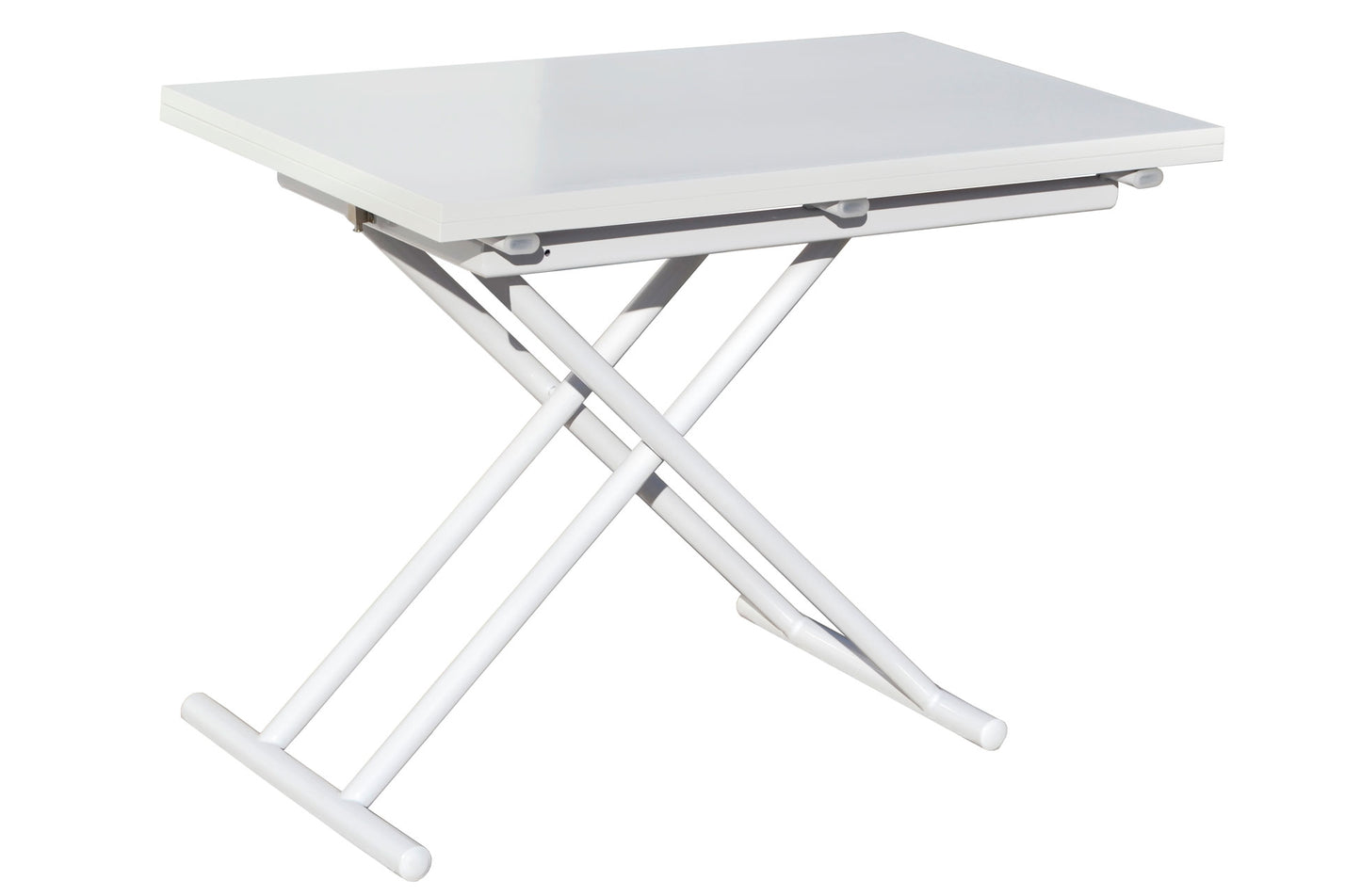 MESA CENTRO ELEVABLE Y EXTENSIBLE ARCO IRIS BLANCO 100 x 50 CM