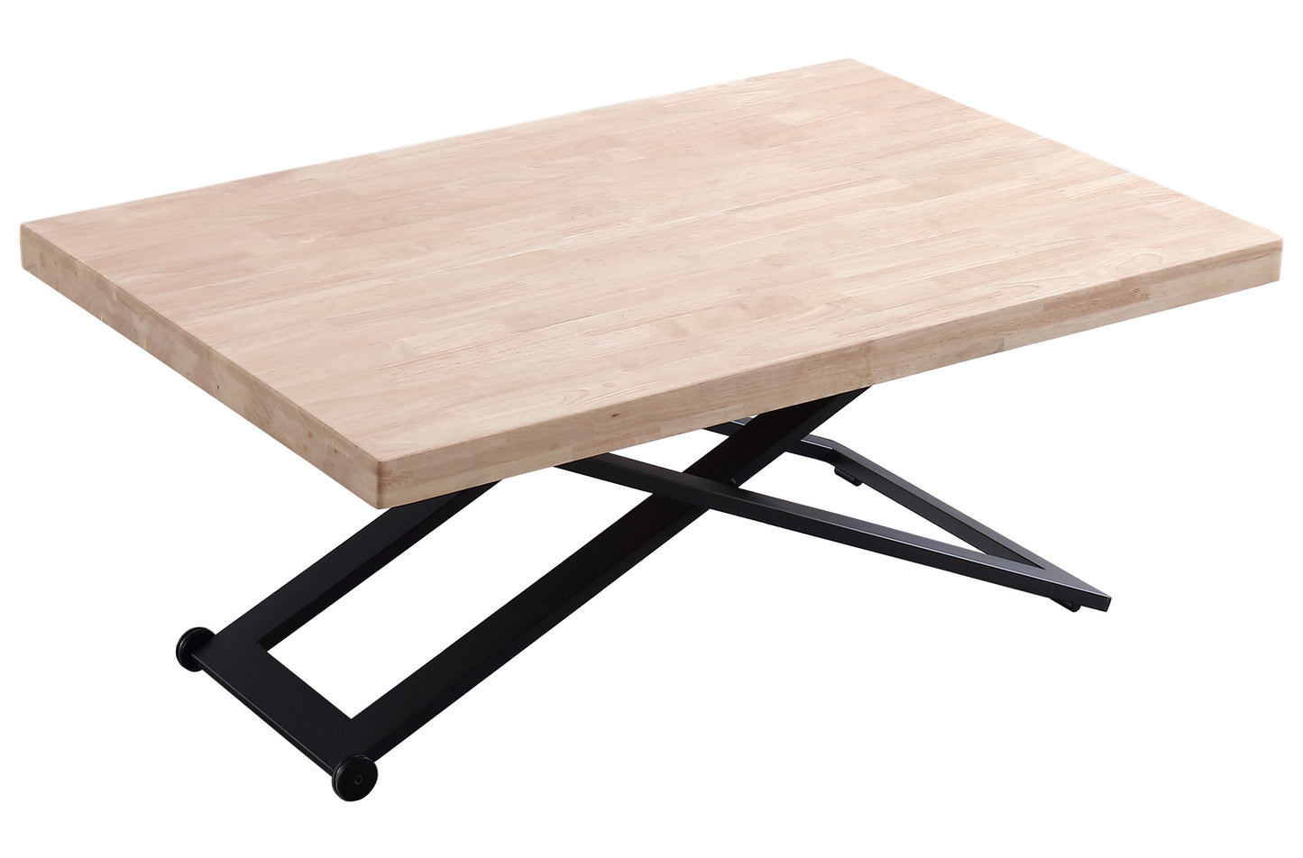 MESA CENTRO ELEVABLE NIEBLA 120 x 80 CM ROBLE NORDISH / NEGRO