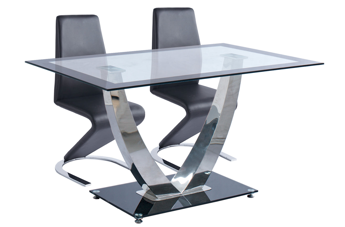 PACK x2 - SILLA COMEDOR LOKI SIMIL PIEL NEGRO