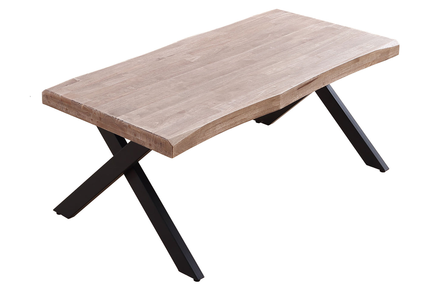 MESA CENTRO ELEVABLE NEBULOSA 120 x 66 CM TAPA CON FORMA ROBLE HONEY / NEGRO
