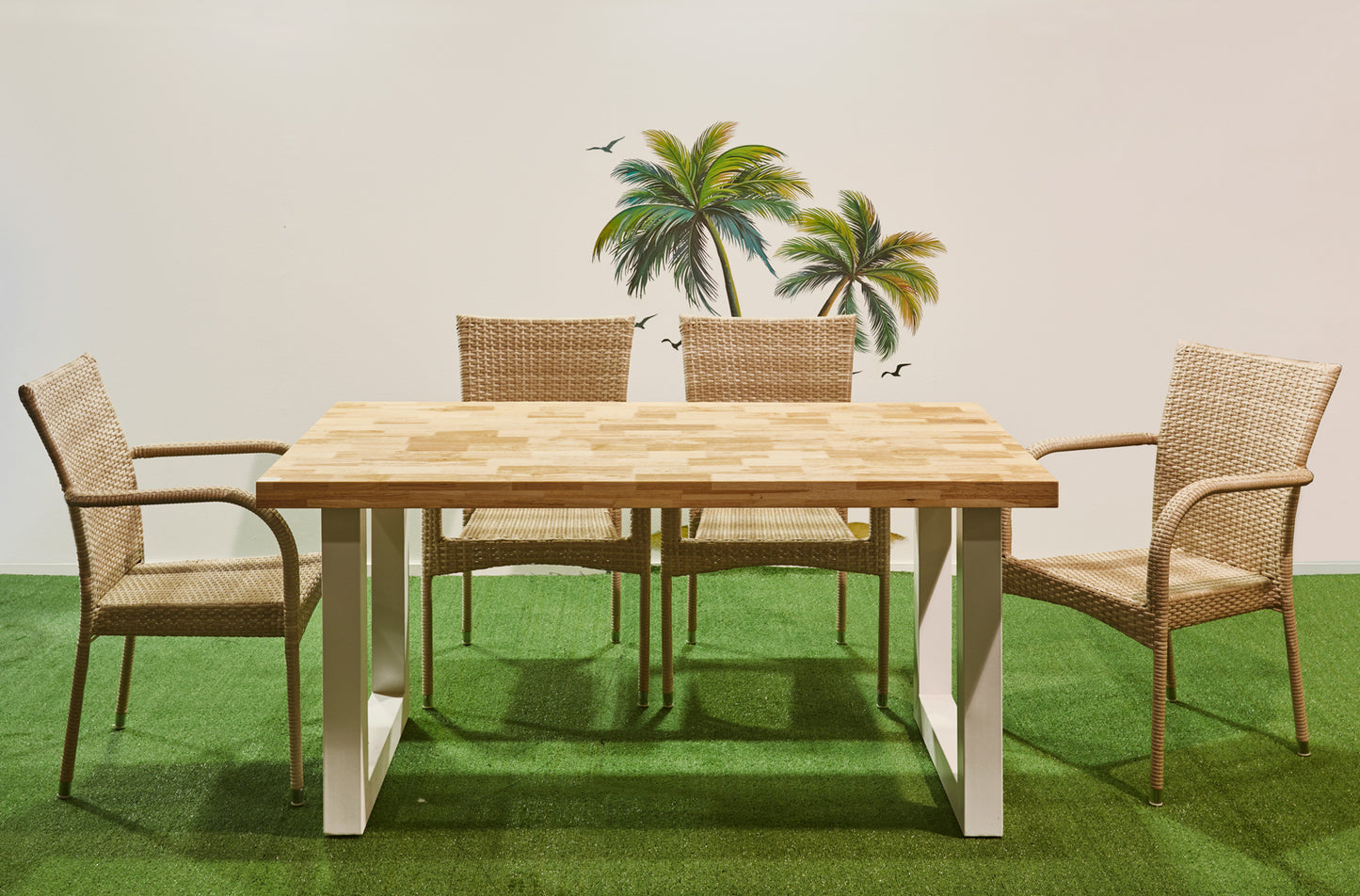 MESA EXTERIOR / TERRAZA VERSALLES OUTDOOR 160 x 100 CM NORDISH / BLANCO