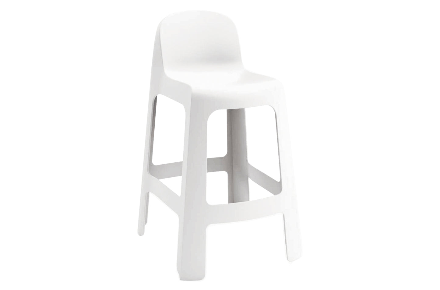 Taburete alto para exterior Bark blanco (Pack 2 unidades)