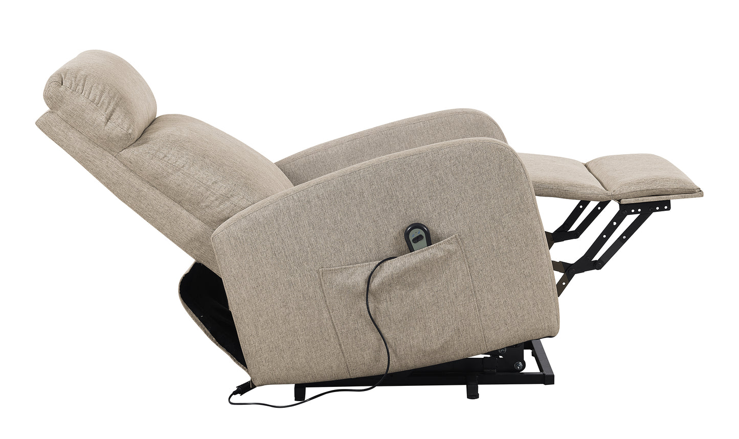 SILLON RELAX ELEVADOR LIFE TEJIDO GRIS