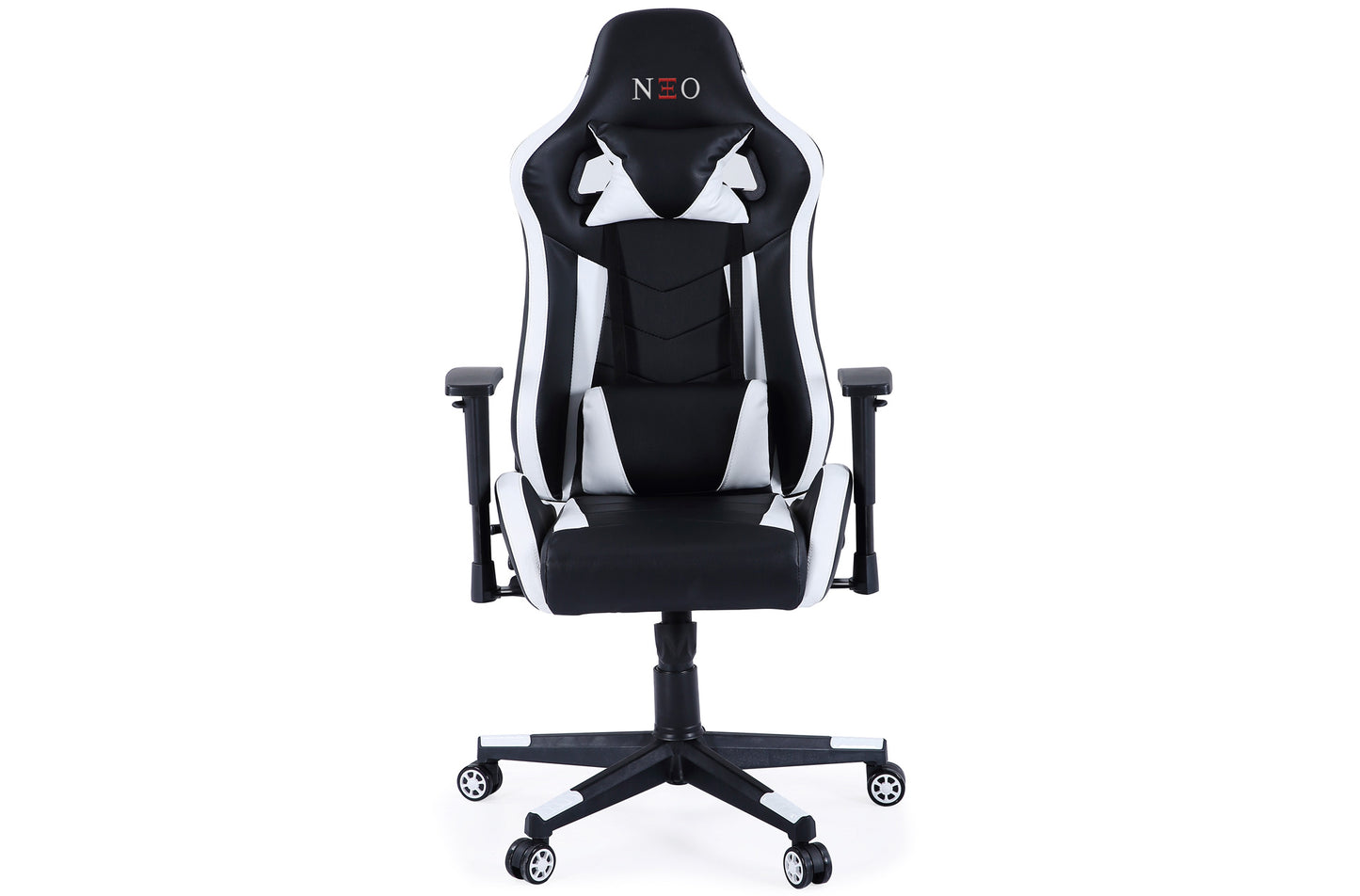 SILLÓN GIRATORIO Y RECLINABLE GAMER CLUTCH NEGRO / BLANCO