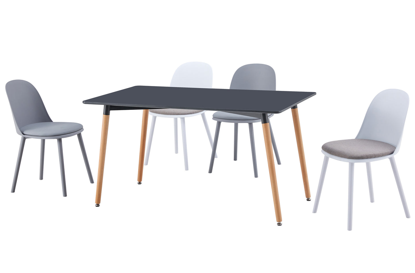 MESA COMEDOR FIJA MANILA 140 x 80 CM GRIS / HAYA